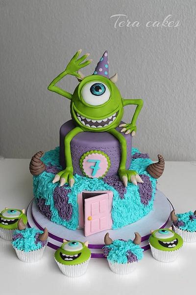 Monsters inc cake :)  - Cake by Tera cakes