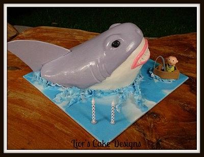 Shark Attack!!! - Cake by Lior's Cake Designs