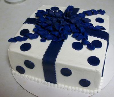 Gift Box - Cake by Tracy's Custom Cakery LLC
