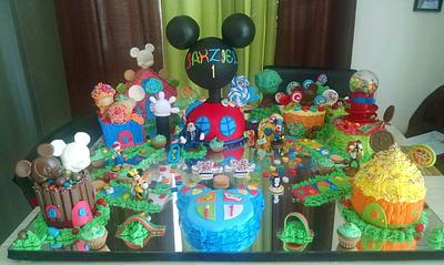 Mickey Mouse clubhouse and candyland - Cake by JackyGD