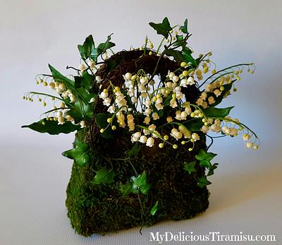 World Cancer Day Sugarflowers and Cakes in Bloom Collaboration  - Cake by Oksana Krasulya - My Delicious Tiramisu LLC