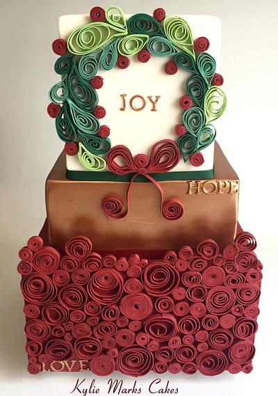 Joy~Hope~Love - Cake by Kylie Marks