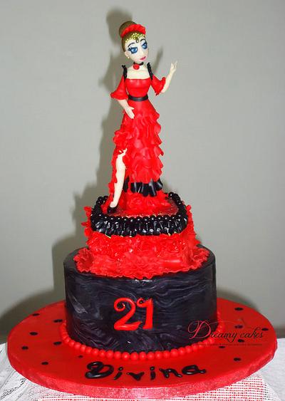 Divina the Flamenco Dancer - Cake by Ellie Douglas