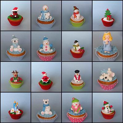 Christmas cupcakes - Cake by Bubolinkata