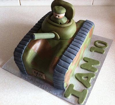 Army Tank - Cake by Elizabeth Nelson