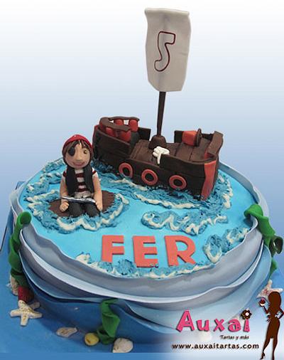 Pirate cake - Cake by Auxai Tartas