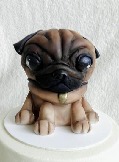 Pug dog - Cake by Anka