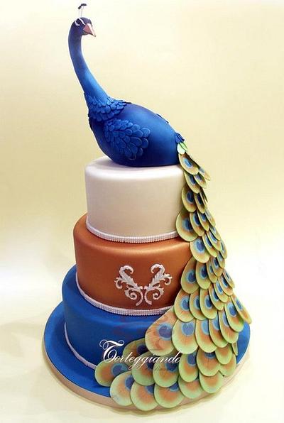 Peacock cake - Cake by Torteggiando di Simona