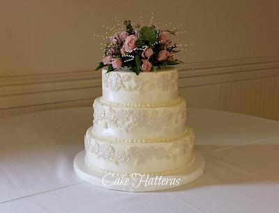 Satin and Lace - Cake by Donna Tokazowski- Cake Hatteras, Martinsburg WV