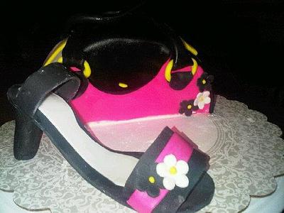purse and shoe - Cake by Julia Dixon