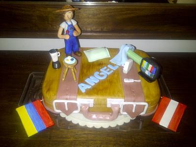 Angel in a suitcase - Cake by TheCake by Mildred