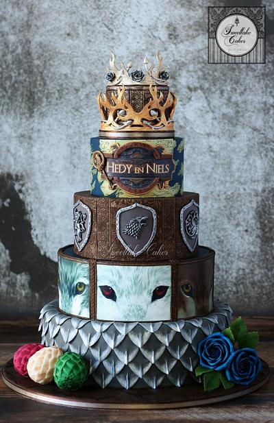 Game of Thrones inspired wedding cake - Cake by Tamara