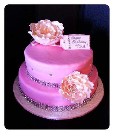 pink birthday - Cake by kaceymaycakes