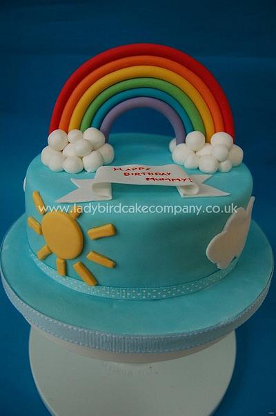 Rainbow Cake - Cake by ladybirdcakecompany
