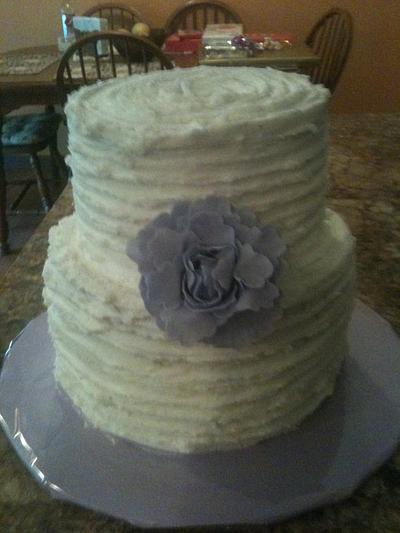 purple peonie - Cake by erin