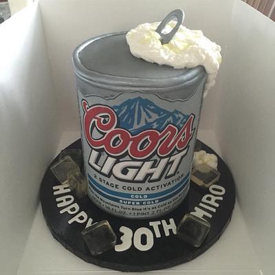 Coors Light 30th Birthday - Cake by Pattie Cakes