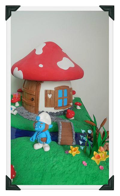 Shelby and the Smurfs - Cake by Unusual cakes for you 