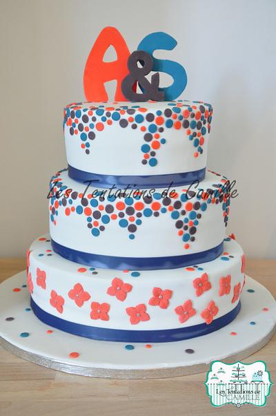 Confetti Wedding Cake - Cake by Les Tentations de Camille