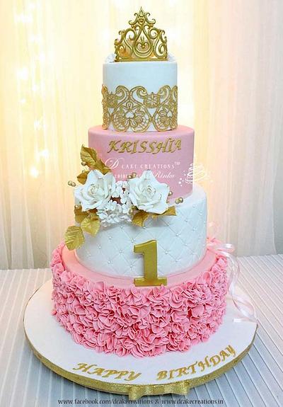Princess Theme Birthday Cake - Cake by D Cake Creations®