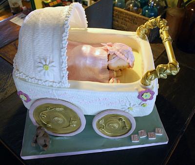 Baby in a Carriage - Cake by Deb Miller