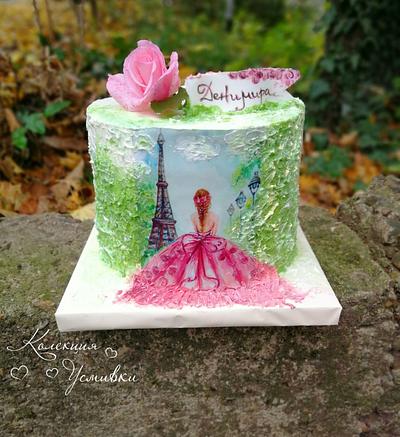 Girl in Paris - Cake by My smiling collection