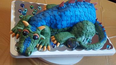 Kaleb's Dragon - Cake by katsvon2