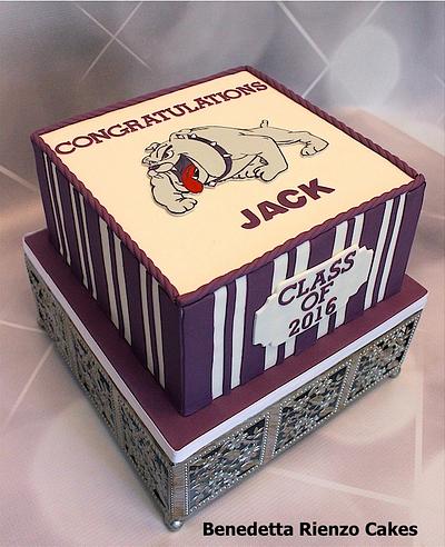 Bulldog Graduation Cake - Cake by Benni Rienzo Radic