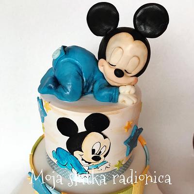 Baby Mickey cake - Cake by Branka Vukcevic