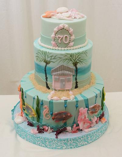 Cayman Themed Cake - Cake by Sugarpixy