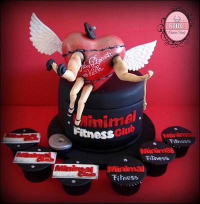 Minimal fitness club cake - Cake by Cristina Sbuelz