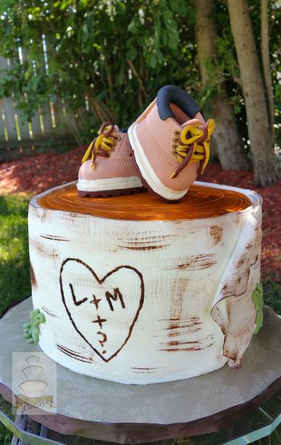 Birch bark and boots - Cake by Sam M