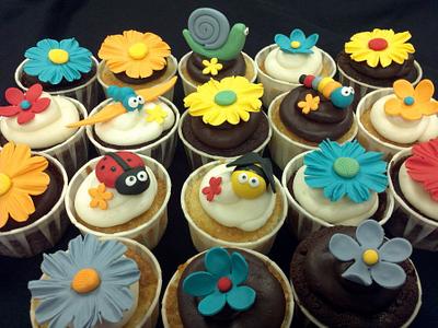 Garden Friends Cupcakes - Cake by Elyse Rosati