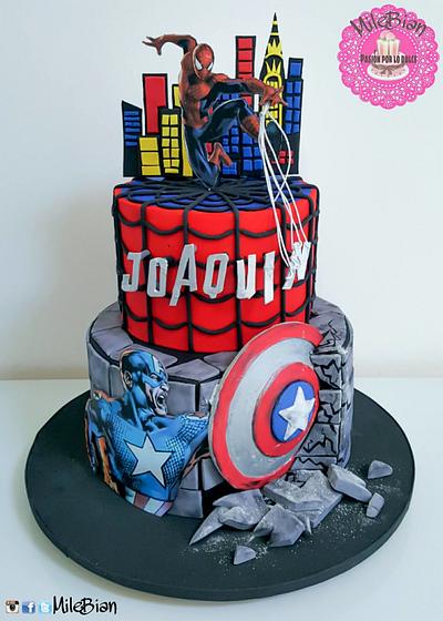 Avengers Cake - Cake by MileBian