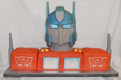 optimus prime cake - Cake by joe duff