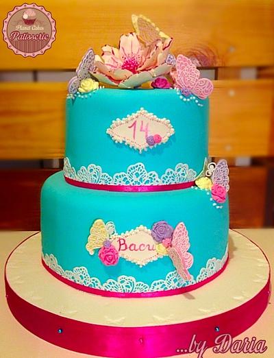 Butterflies Cake - Cake by Planet Cakes Patisserie