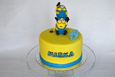 Birthday cake with minions - Cake by m.o.n.i.č.k.a