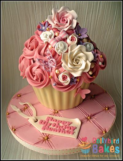 Pretty Giant Cupcake - Cake by Dollybird Bakes