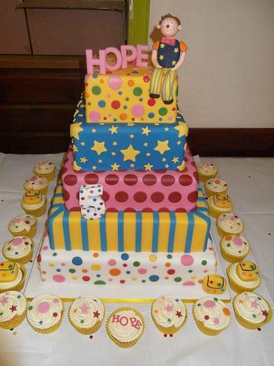 mr tumble tier birthday cake - Cake by Krumblies Wedding Cakes