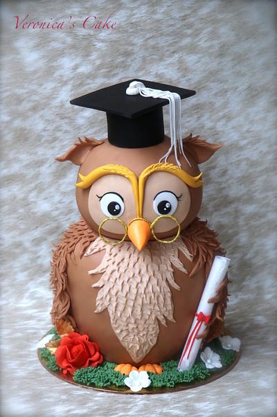 Owl graduation cake - Cake by Veronica22