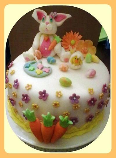 Easter Bunny Cake - Cake by FabulousinFondant