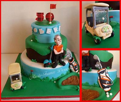 50th golf themed - Cake by Marie-France