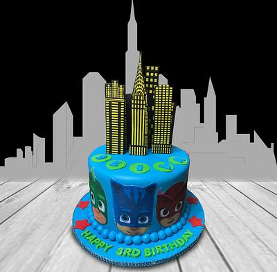 Superheroes Cake - Cake by MsTreatz