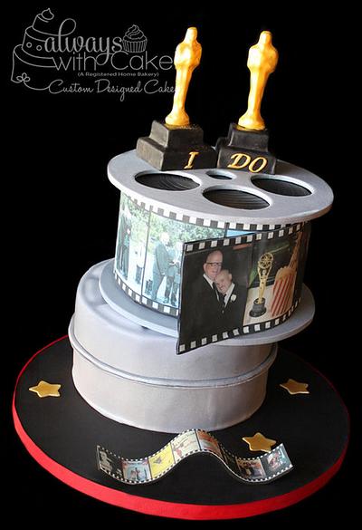 Movie Themed Wedding Cake - Cake by AlwaysWithCake