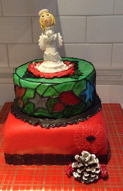 Christmas Theme Birthday Cake - Cake by June ("Clarky's Cakes")