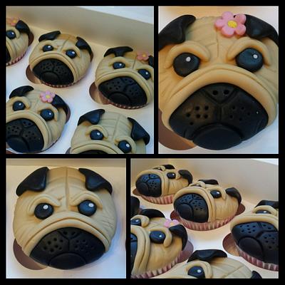 pug cupcakes - Cake by carla15