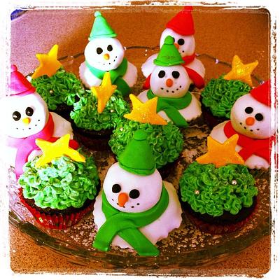 Xmas cupcakes - Cake by Effie