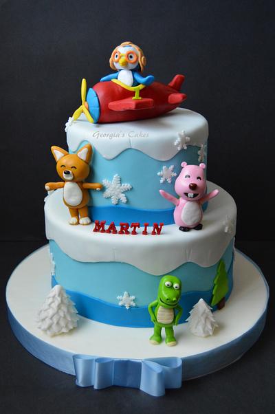 Pororo the little penguin cake  - Cake by Georgia´s Cakes 
