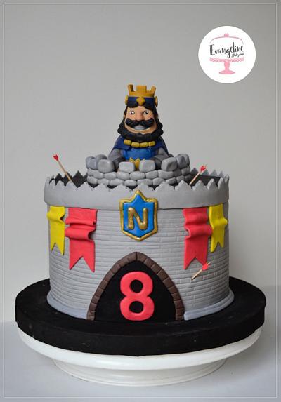 Clash royal cake castle - Cake by Evangeline.Cakes 