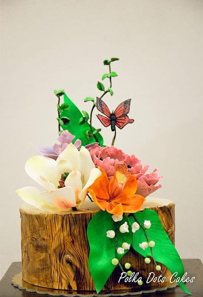 Exotic flowers - Cake by Sakshi gupta