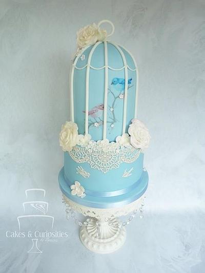 Two Little Birds  - Cake by Symone Rostron Cakes & Curiosities